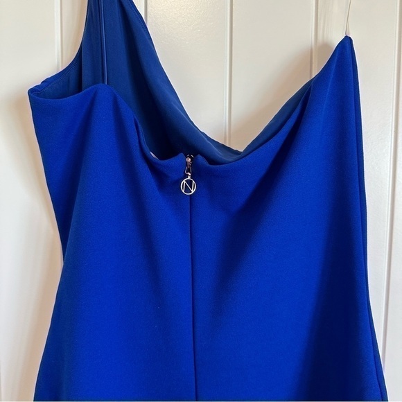 NWT NOOKIE designer cocktail party dress - penelope midi royal blue, L - Picture 5 of 7